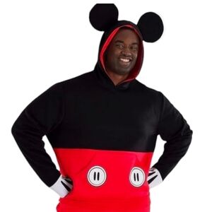 🎃 L/XL • Disney • Mickey Mouse Hoodie With Ears & Detachable Tail
